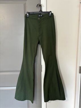 JC&JQ Olive Green Flared Pants
